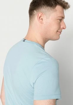 TOM TAILOR PEACHED CREWNECK - Basic T-shirt - Calm Cloud Blue -TOM TAILOR online store 773a8d38a8124d598c51832b65d4aa26