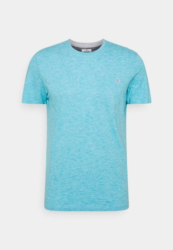 TOM TAILOR FINELINER WITH POCKET - Basic T-shirt - Teal 8 TOM TAILOR FINELINER WITH POCKET - Basic T-shirt - Teal - Image 6