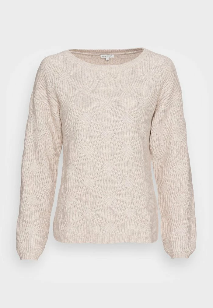 TOM TAILOR Jumper - Cold Beige Melange 6 TOM TAILOR Jumper - Cold Beige Melange - Image 4