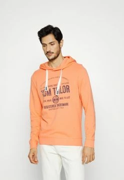 TOM TAILOR WITH PRINT - Hoodie - Cadmium Bright Orange