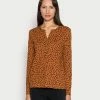 TOM TAILOR BUTTON PLACKET - Long Sleeved Top - Brown Leaf Design 2 TOM TAILOR BUTTON PLACKET - Long Sleeved Top - Brown Leaf Design -TOM TAILOR online store 7a3d080e01e14470af58940889df34f8