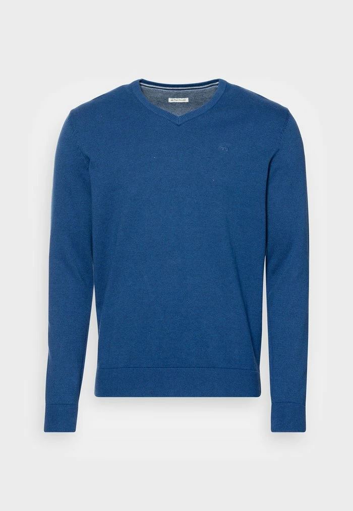 TOM TAILOR BASIC - Jumper - Night Sky Blue Melange 6 TOM TAILOR BASIC - Jumper - Night Sky Blue Melange - Image 4