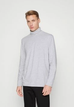 TOM TAILOR BASIC - Long Sleeved Top - Light Stone Grey