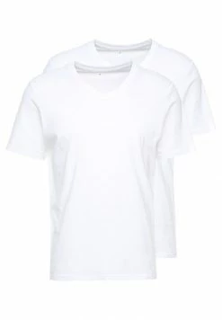 TOM TAILOR V NECK TEE 2 PACK - Basic T-shirt - White -TOM TAILOR online store 7c8294fcc157456e8b0211f6dd06e834