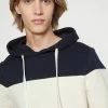 TOM TAILOR CUTLINE HOODIE - Hoodie - Soft Butter Cream