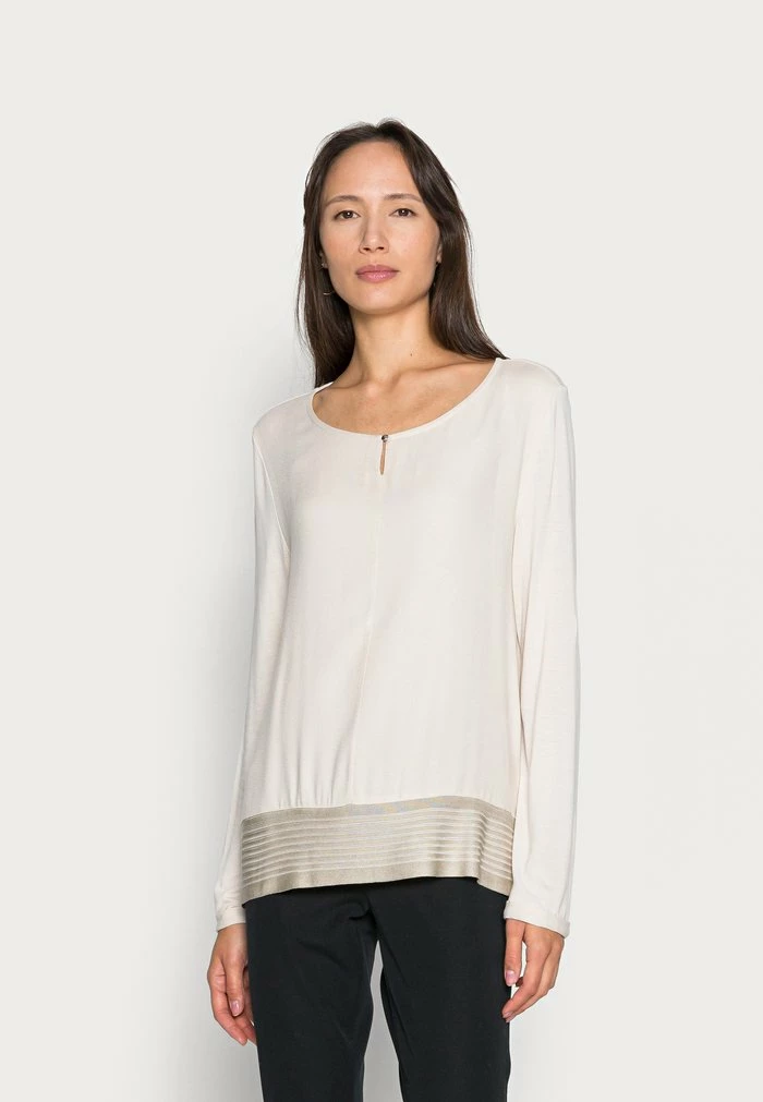 TOM TAILOR Long Sleeved Top - Cold Beige 3 TOM TAILOR Long Sleeved Top - Cold Beige