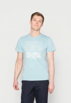 TOM TAILOR PRINTED - Print T-shirt - Calm Cloud Blue