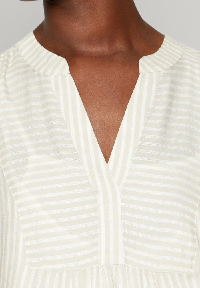 TOM TAILOR STRIPED TUNICA DRESS - Day Dress - Beige White 8 TOM TAILOR STRIPED TUNICA DRESS - Day Dress - Beige White - Image 6