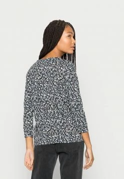 TOM TAILOR CRINCLE - Long Sleeved Top - Navy Small Dot Crincle Design -TOM TAILOR online store 7e29afdf43a745c98f98e01a4a33425a