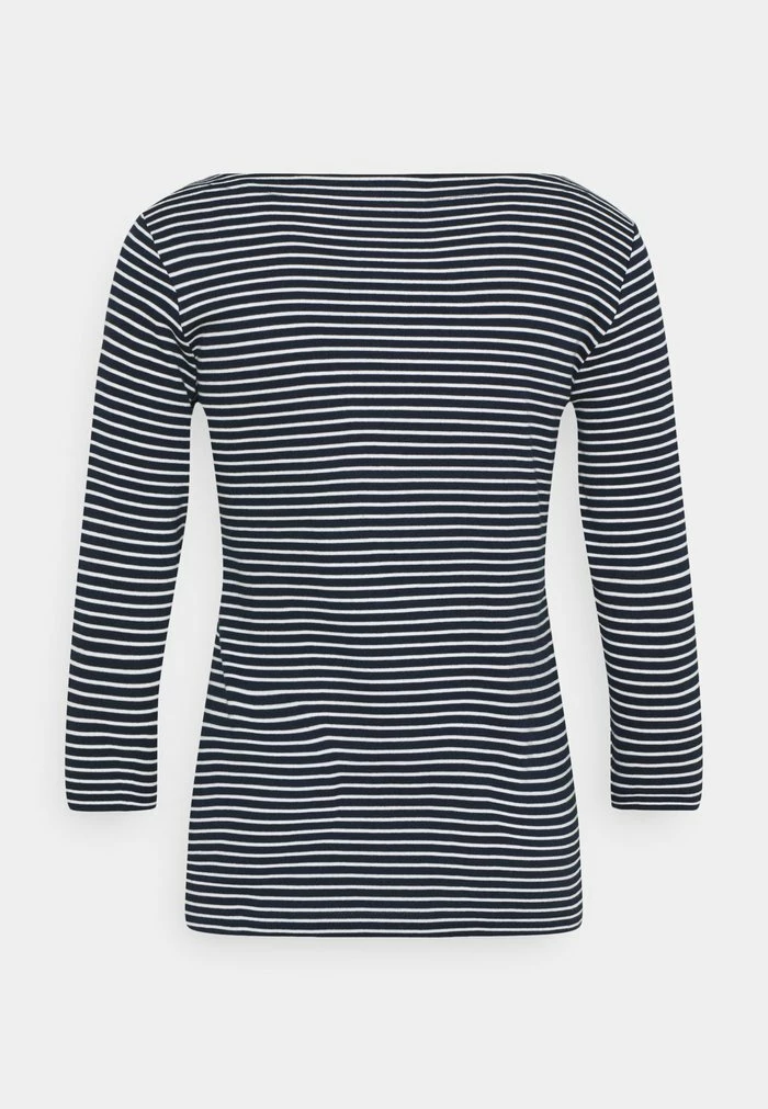 TOM TAILOR STRIPE BOAT NECK - Long Sleeved Top - Navy/white 4 TOM TAILOR STRIPE BOAT NECK - Long Sleeved Top - Navy/white - Image 2