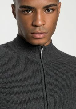 TOM TAILOR WITH - Cardigan - Black Grey Melange -TOM TAILOR online store 7e9929d5f2114f7eb3b86460a01a6609