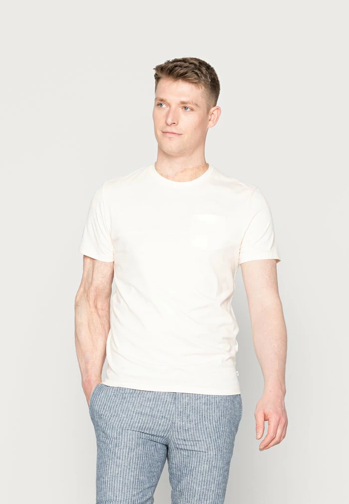 TOM TAILOR COOLMAX - Basic T-shirt - Soft Buttercream 3 TOM TAILOR COOLMAX - Basic T-shirt - Soft Buttercream