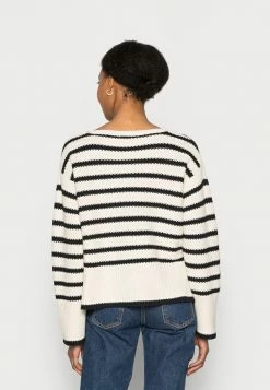 TOM TAILOR STRIPED - Jumper - Navy Soft Beige -TOM TAILOR online store 80ffb1b040034720b62e45ddcd3865f3