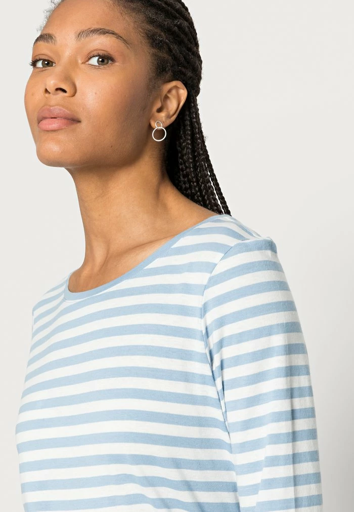 TOM TAILOR STRIPED - Long Sleeved Top - Blue/offwhite 7 TOM TAILOR STRIPED - Long Sleeved Top - Blue/offwhite - Image 5