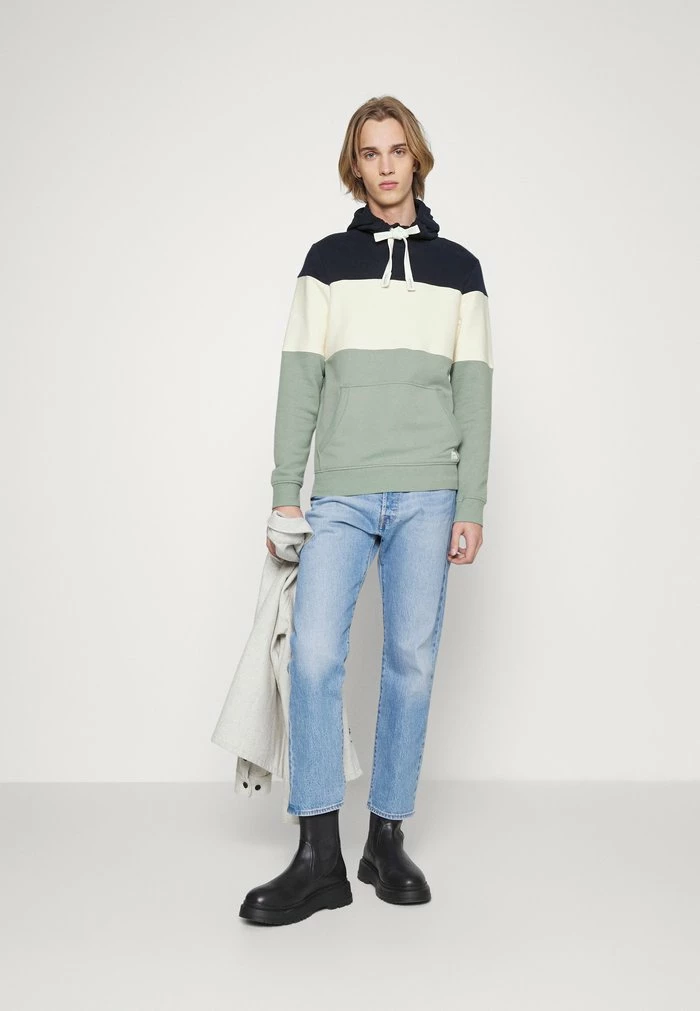 TOM TAILOR CUTLINE HOODIE - Hoodie - Soft Butter Cream 4 TOM TAILOR CUTLINE HOODIE - Hoodie - Soft Butter Cream - Image 2