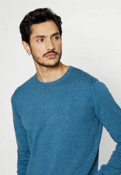 TOM TAILOR BASIC - Jumper - Medium Blue Ashes Melange -TOM TAILOR online store 81d24d6f46d74ae486e9d1a2784f065b
