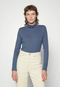 TOM TAILOR ROLL NECK - Long Sleeved Top - Stormy Sea Blue