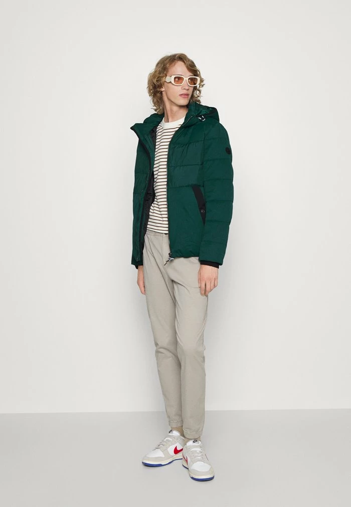 TOM TAILOR MIX PUFFER JACKET - Winter Jacket - Deep Green Lake 4 TOM TAILOR MIX PUFFER JACKET - Winter Jacket - Deep Green Lake - Image 2