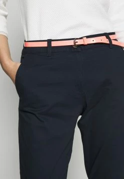 TOM TAILOR BELTED SLIM - Chinos - Sky Captain Blue -TOM TAILOR online store 84ff9c5406104d5ea2837d92f0da9e04