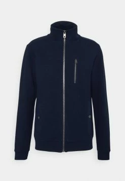 TOM TAILOR STRUCTURED JACKET - Zip-up Sweatshirt - Sky Captain Blue