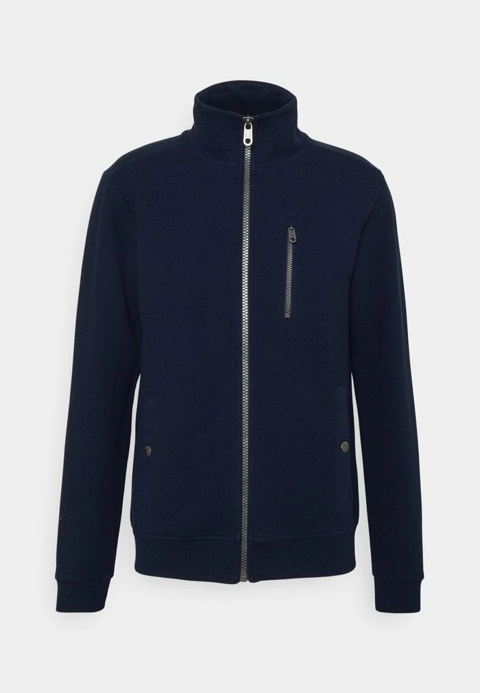 TOM TAILOR STRUCTURED JACKET - Zip-up Sweatshirt - Sky Captain Blue 3 TOM TAILOR STRUCTURED JACKET - Zip-up Sweatshirt - Sky Captain Blue
