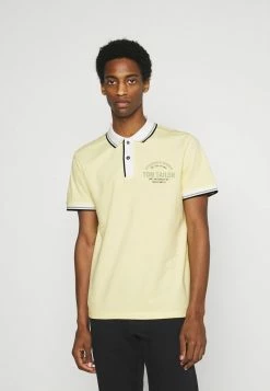 TOM TAILOR DECORATED - Polo Shirt - Pale Straw Yellow