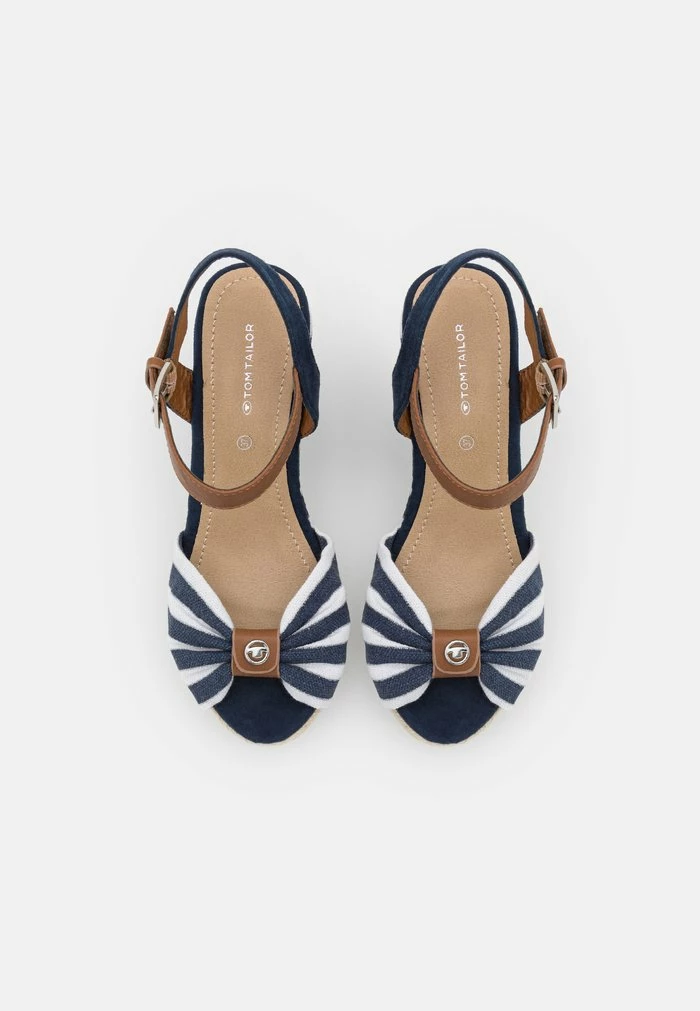 TOM TAILOR High Heeled Sandals - White/navy 7 TOM TAILOR High Heeled Sandals - White/navy - Image 5
