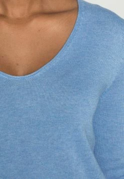 TOM TAILOR BASIC V NECK - Jumper - Sea Blue Melange 11 TOM TAILOR BASIC V NECK - Jumper - Sea Blue Melange -TOM TAILOR online store 87c5074d58324ba09ad61c2efaf07f2e