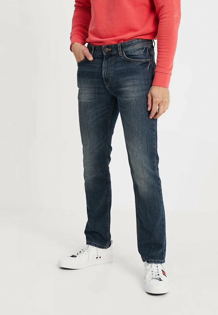 TOM TAILOR MARVIN - Straight Leg Jeans - Mid Stone Wash Denim Blue 3 TOM TAILOR MARVIN - Straight Leg Jeans - Mid Stone Wash Denim Blue