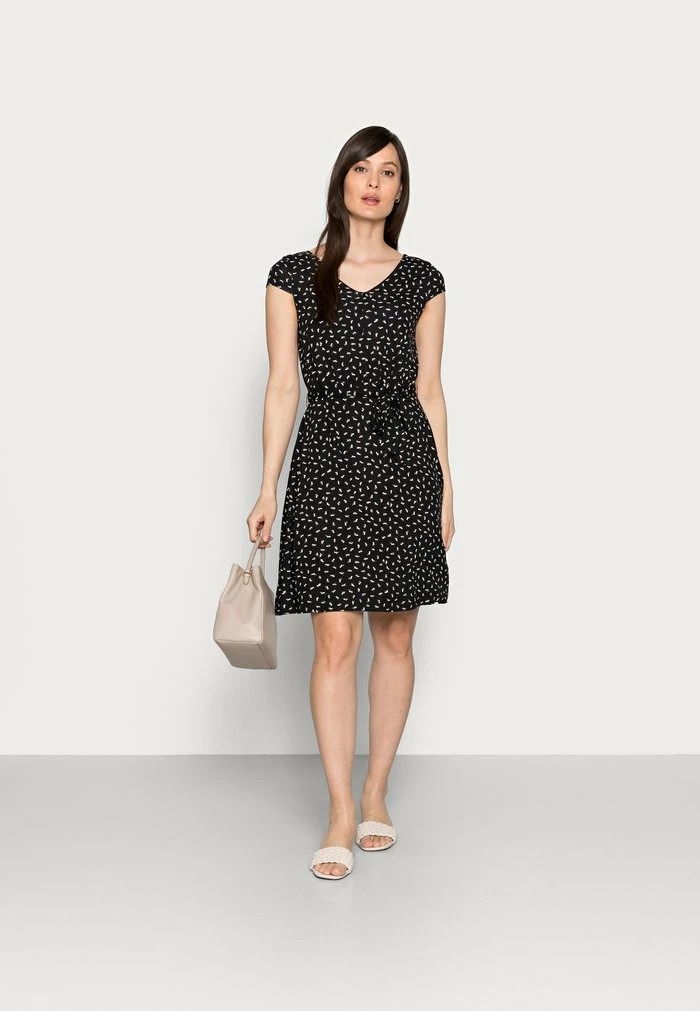 TOM TAILOR BELT AND SLEEVES - Day Dress - Black 4 TOM TAILOR BELT AND SLEEVES - Day Dress - Black - Image 2