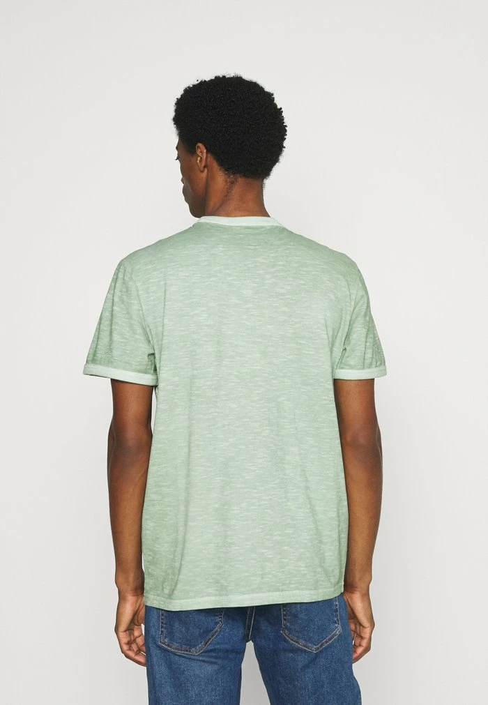 TOM TAILOR OVERDYED PANEL - Print T-shirt - Light Mint Green 5 TOM TAILOR OVERDYED PANEL - Print T-shirt - Light Mint Green - Image 3