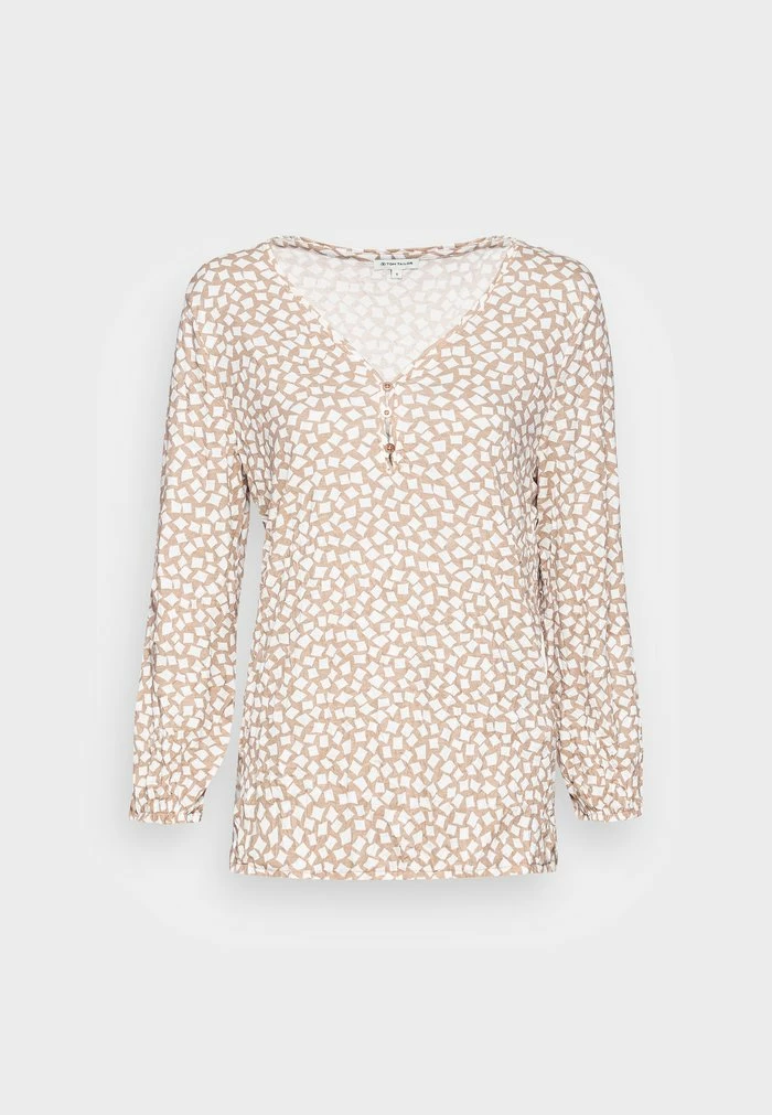 TOM TAILOR HENLEY - Blouse - Beige 6 TOM TAILOR HENLEY - Blouse - Beige - Image 4
