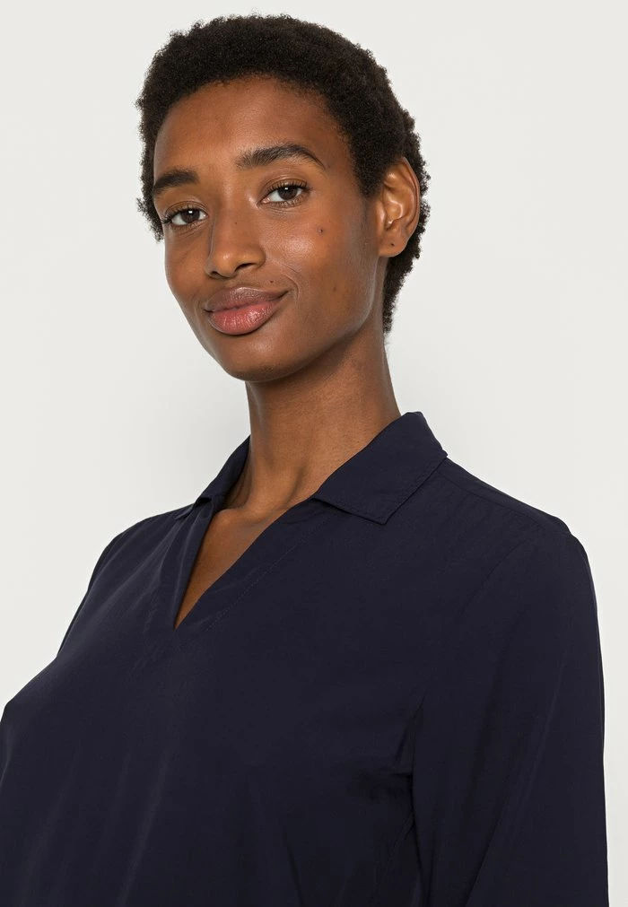 TOM TAILOR BLOUSE MODERN SHAPE - Blouse - Navy Midnight Blue 7 TOM TAILOR BLOUSE MODERN SHAPE - Blouse - Navy Midnight Blue - Image 5