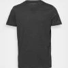 TOM TAILOR V NECK TEE 2 PACK - Basic T-shirt - Dark Grey Melange