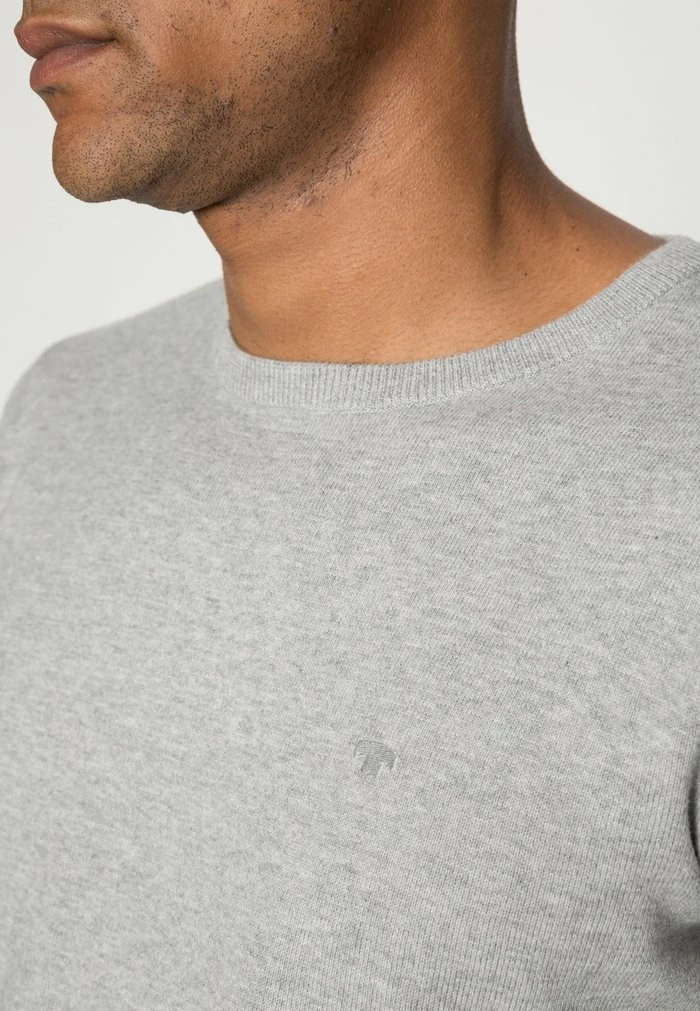 TOM TAILOR BASIC CREW NECK - Jumper - Light Soft Grey Melange 7 TOM TAILOR BASIC CREW NECK - Jumper - Light Soft Grey Melange - Image 5