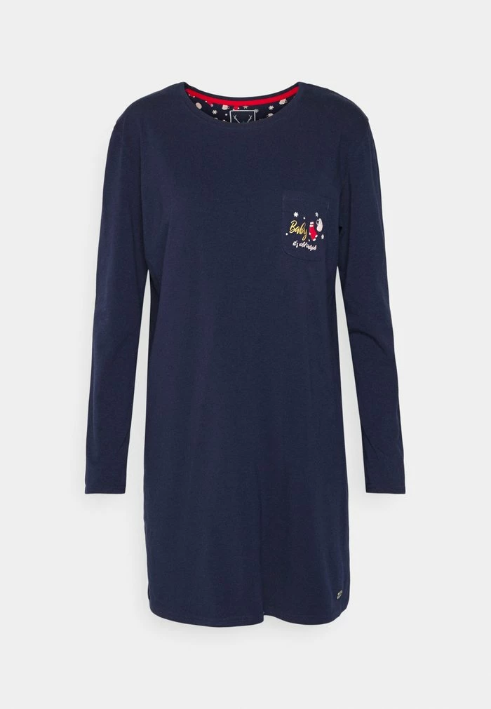 TOM TAILOR X-MAS BIGSHIRT - Nightie - Blue Dark Solid 7 TOM TAILOR X-MAS BIGSHIRT - Nightie - Blue Dark Solid - Image 5