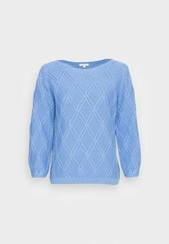 TOM TAILOR ARAN - Jumper - Sea Blue -TOM TAILOR online store 904fbc51074143bdba5baba7bdd6442d