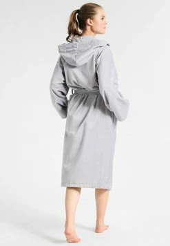 TOM TAILOR BASIC VELOURS - Dressing Gown - Grau -TOM TAILOR online store 910e9d68b7c74a56b3d54791f42b686d