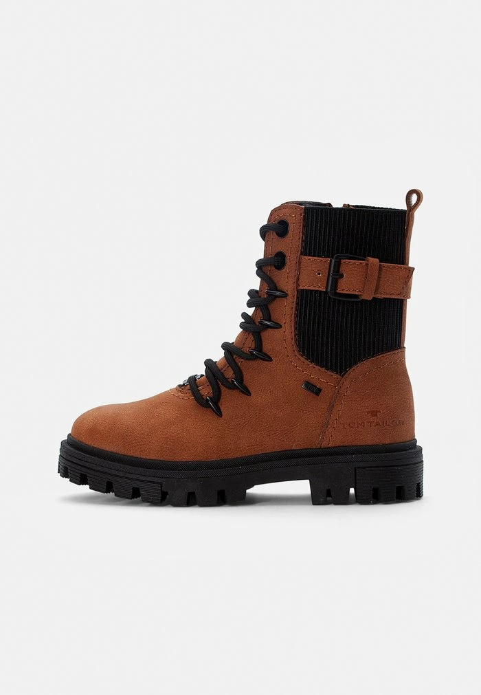 TOM TAILOR Lace-up Ankle Boots - Brandy 3 TOM TAILOR Lace-up Ankle Boots - Brandy