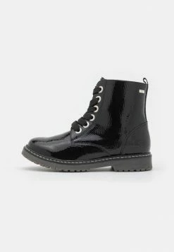 TOM TAILOR Lace-up Ankle Boots - Black