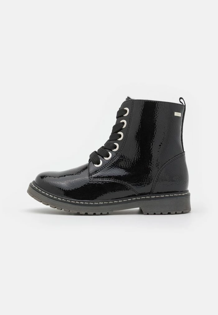 TOM TAILOR Lace-up Ankle Boots - Black 3 TOM TAILOR Lace-up Ankle Boots - Black