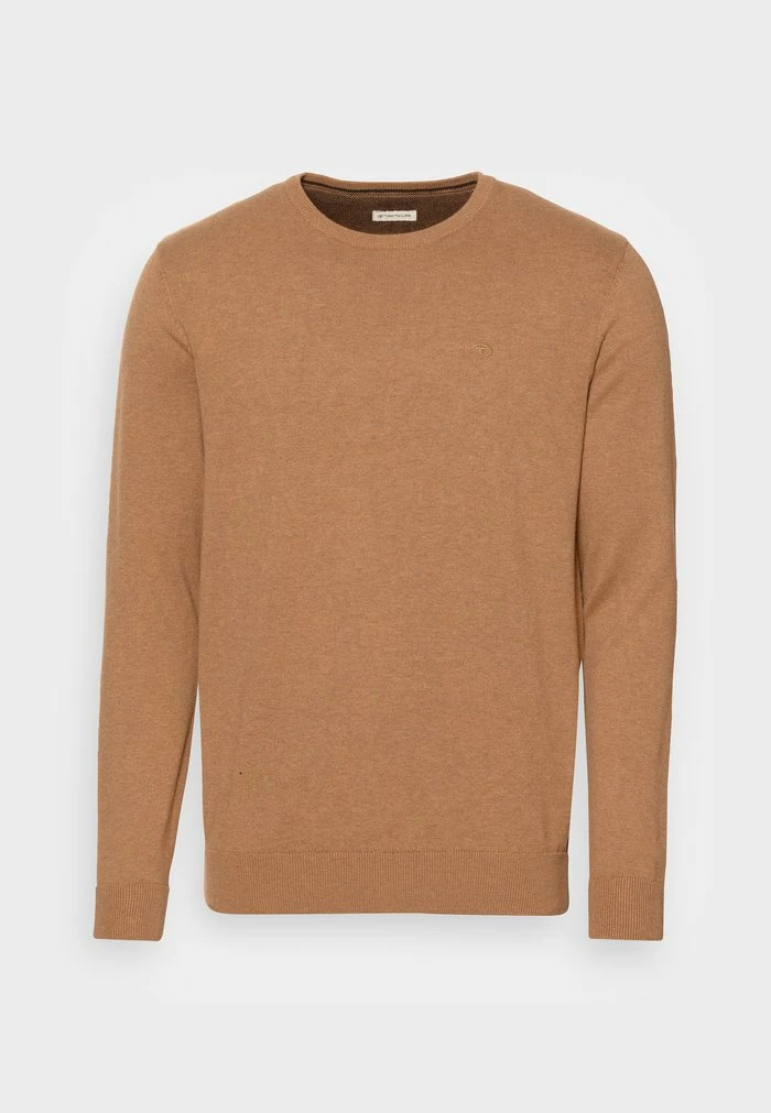 TOM TAILOR BASIC CREW NECK SWEATER - Jumper - Havana Brown Melange 6 TOM TAILOR BASIC CREW NECK SWEATER - Jumper - Havana Brown Melange - Image 4