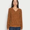 TOM TAILOR BLOUSE WITH TAPE DETAILS - Long Sleeved Top - Brown 1 TOM TAILOR BLOUSE WITH TAPE DETAILS - Long Sleeved Top - Brown -TOM TAILOR online store 954944888b704b9d83cc7884c3dbefa7