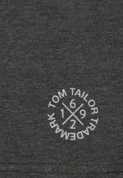 TOM TAILOR CREW NECK TEE 2 PACK - Basic T-shirt - Dark Grey Melange -TOM TAILOR online store 95a3aeceb48948f3b8bc7b376c3d2cb9
