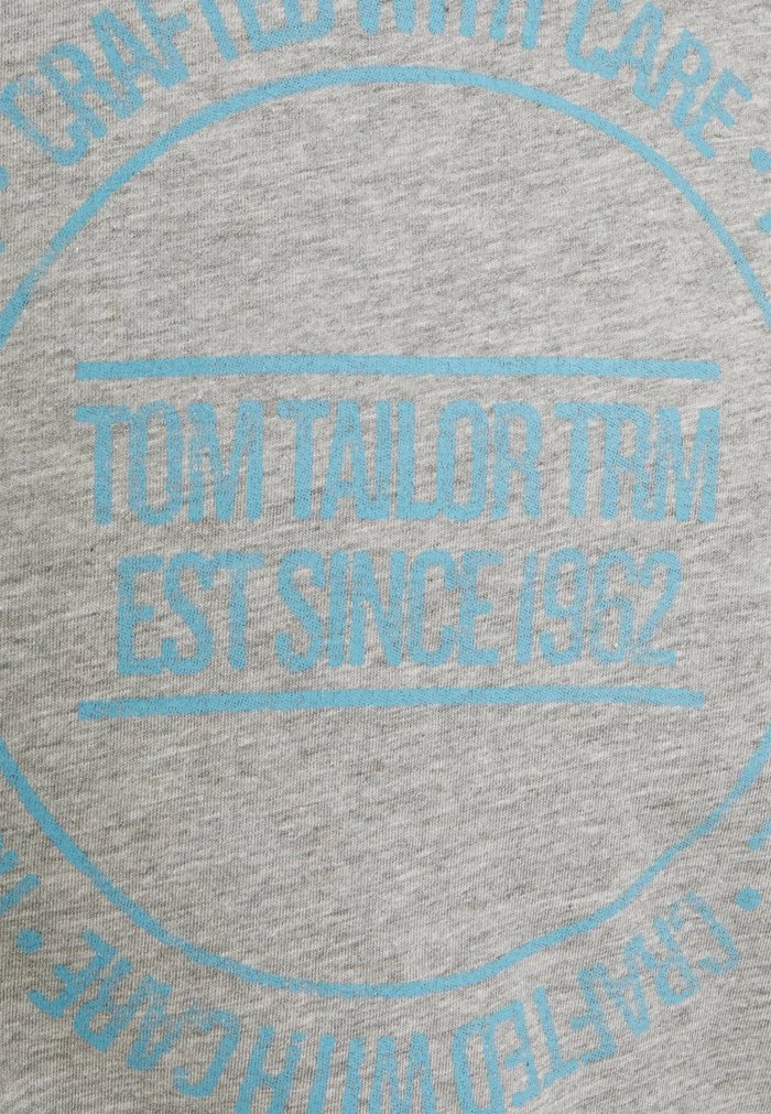 TOM TAILOR PRINTED - Print T-shirt - Middle Grey Melange 5 TOM TAILOR PRINTED - Print T-shirt - Middle Grey Melange - Image 3