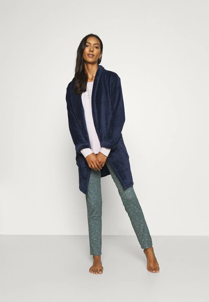 TOM TAILOR X-MAS BATHROBE - Dressing Gown - Blue Dark Solid 4 TOM TAILOR X-MAS BATHROBE - Dressing Gown - Blue Dark Solid - Image 2