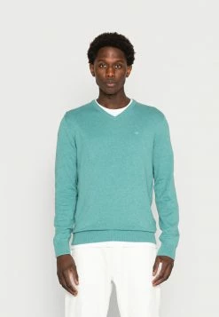 TOM TAILOR BASIC - Jumper - Salvia Green Melange
