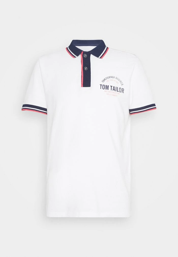 TOM TAILOR DECORATED - Polo Shirt - Off-white 6 TOM TAILOR DECORATED - Polo Shirt - Off-white - Image 4