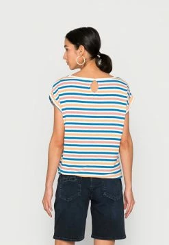 TOM TAILOR PRINTED AND STRIPED - Print T-shirt - Blue Multicolor Stripe 9 TOM TAILOR PRINTED AND STRIPED - Print T-shirt - Blue Multicolor Stripe -TOM TAILOR online store 98377bc76f17413183f609efd1da6db0