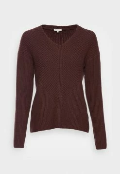 TOM TAILOR V NECK - Jumper - Earth Brown Melange -TOM TAILOR online store 98a4fecd3c8e418a826ca8c6a36c5970